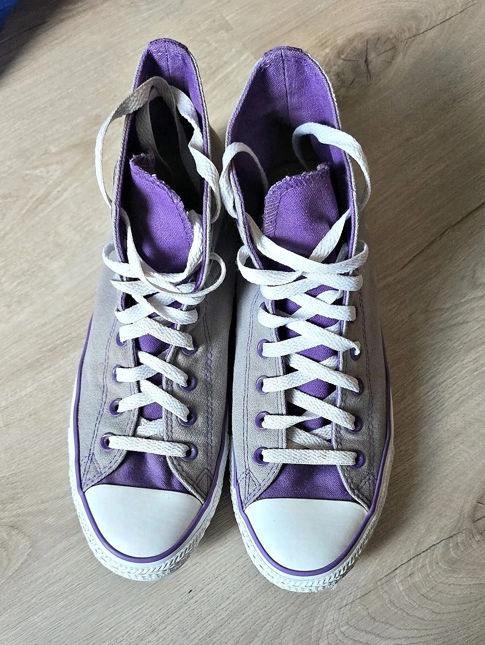 Converse Chuck Taylor All Star High-Top Purple/Grey Sneakers W11/M9